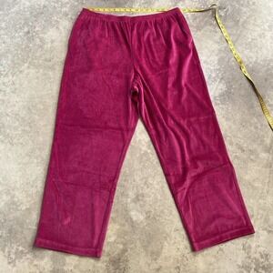 Alfred‎ dunner Sweat pants womens 20 Pull On Pink Pockets Casual Comfort